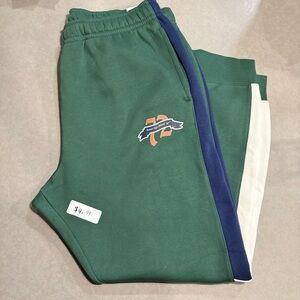 Nike Green and Blue Sweatpants